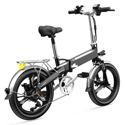 Ελαφρύτερη πλήρης αναστολή Ebike, ηλεκτρικό ποδήλατο 20in κραμάτων αργιλίου 7Speed
