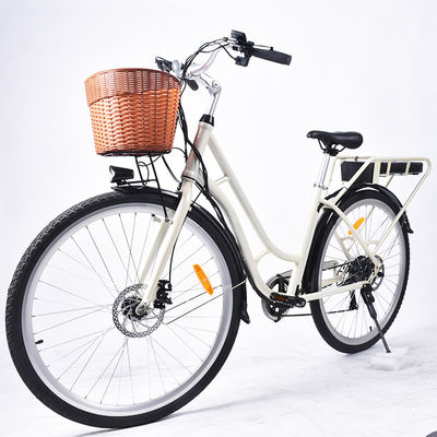 0.5KW ηλεκτρικό ποδήλατο των ελαφριών γυναικών, βήμα των γυναικών ODM μέσω του ηλεκτρικού ποδηλάτου