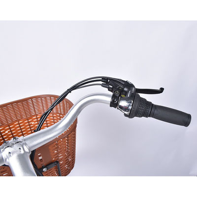 12.5Ah ελαφρύ γυναικείο ηλεκτρικό ποδήλατο 6geared 25km/H με το καλάθι