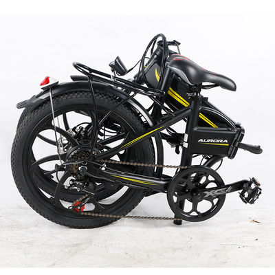 20MPH ελαφρύ πτυσσόμενο ηλεκτρικό ποδήλατο, 10.4Ah ηλεκτρικό διπλώνοντας ποδήλατο 20 ίντσας