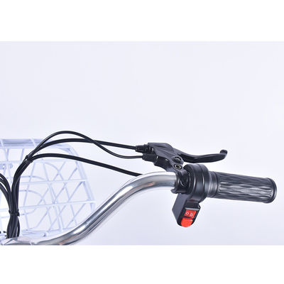 Πτυσσόμενο ελαφρύ ηλεκτρικό οδικό ποδήλατο 6gears με το μπροστινό καλάθι