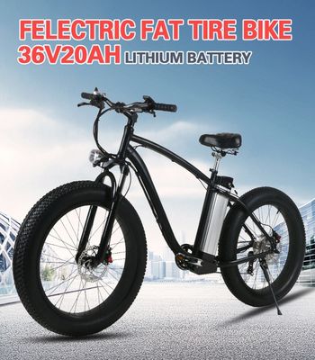 Ηλεκτρικό ποδήλατο 26 ίντσας βουνών παραλιών ηλεκτρικό ποδήλατο ροδών Ebike παχύ για τους ενηλίκους